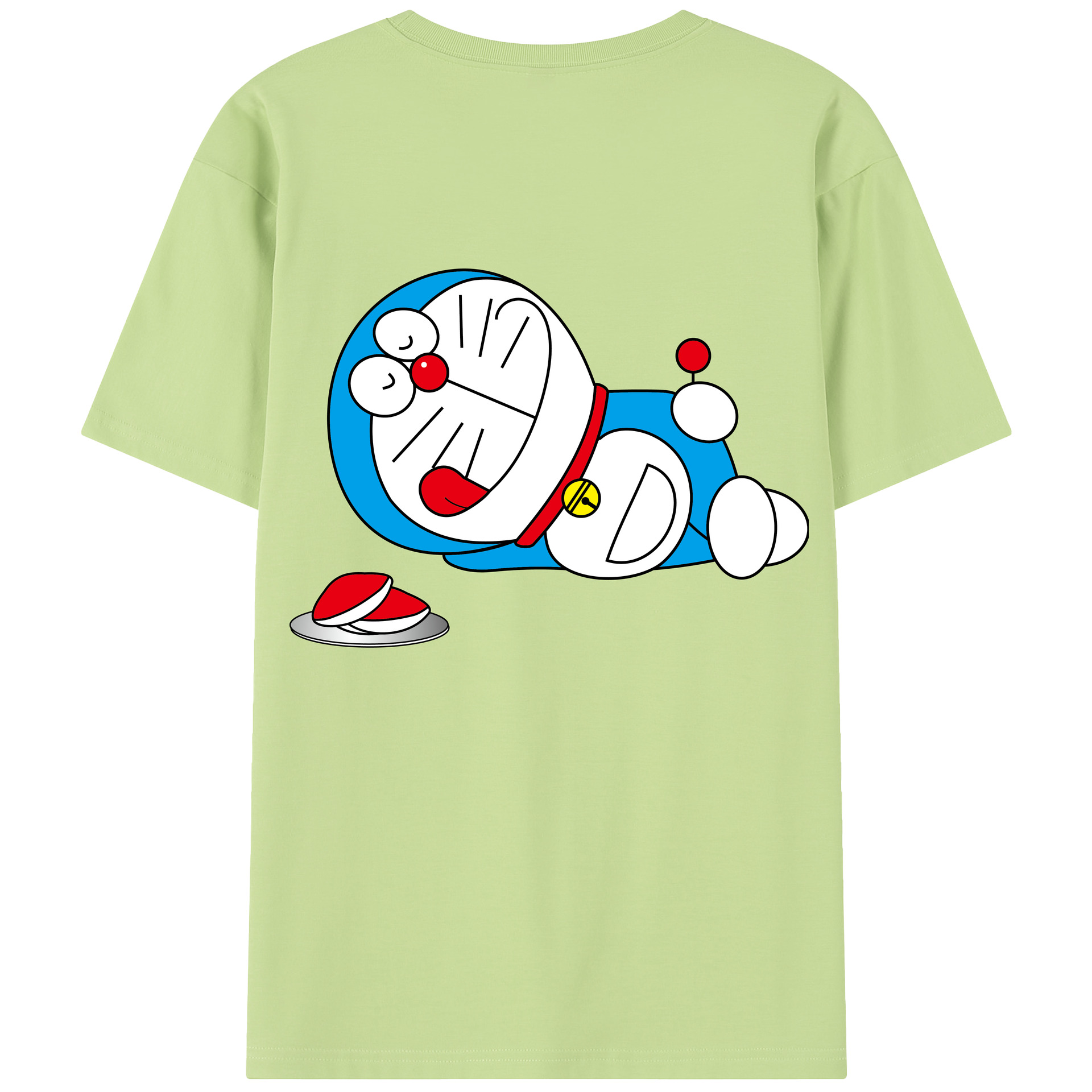 （画像用） ドラえもん Doraemon 綿100％半袖Tシャツ（背面プリント）